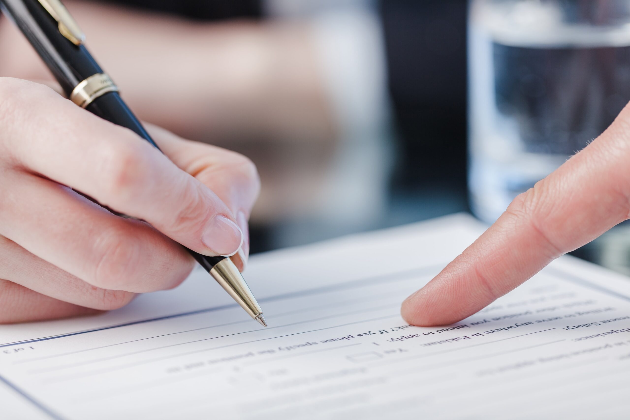 signing of documents