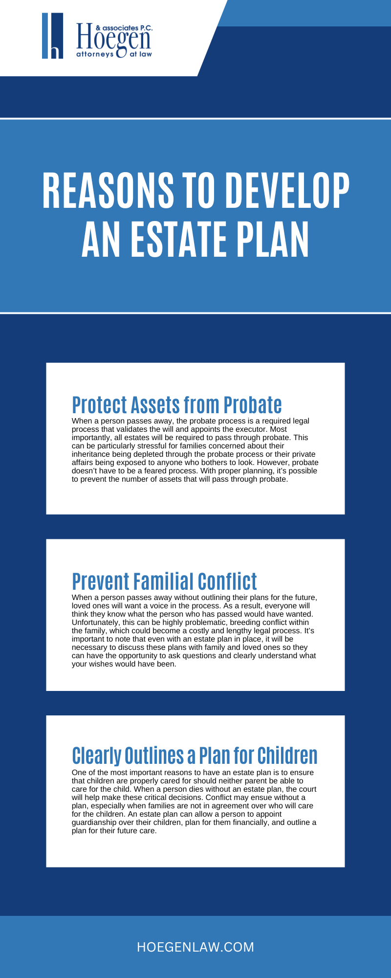 Reasons To Develop An Estate Plan Infographic